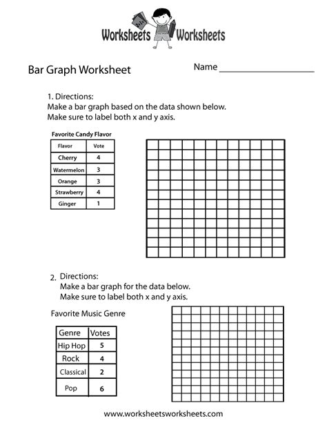 Bar Graph Printable Worksheets