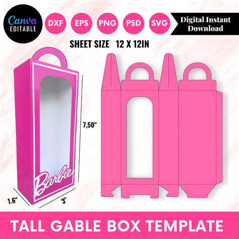 Barbie Doll Box Template