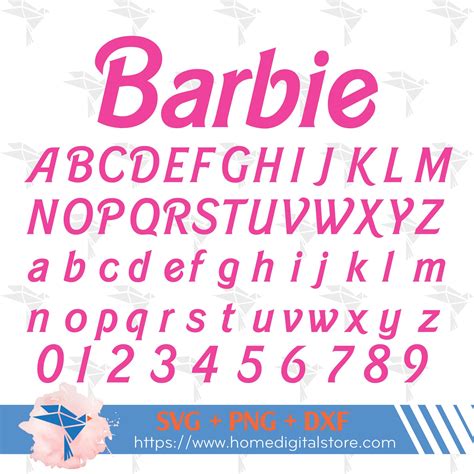 Barbie Font Printable