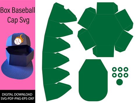Baseball Cap Box Template