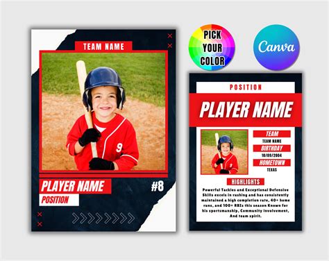 Baseball Card Template