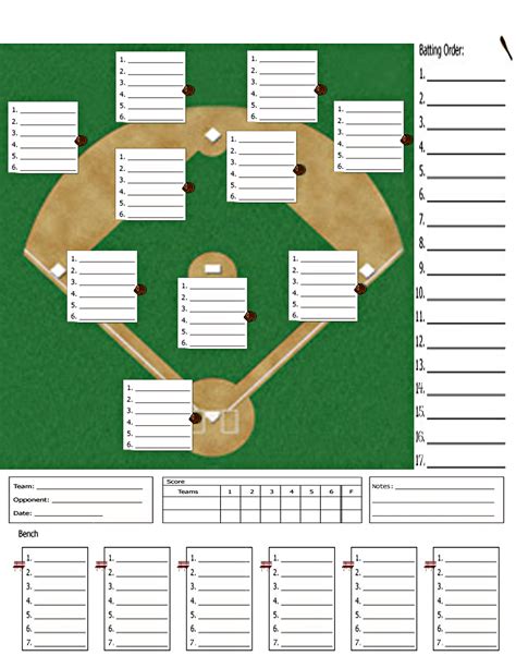 Baseball Position Chart Little League