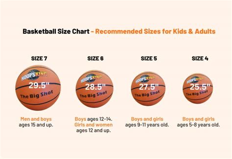 Basketball Size Chart By Age