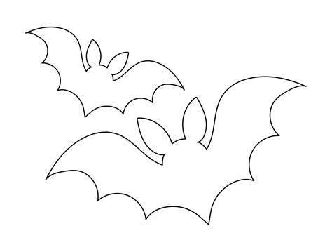 Bat For Halloween Template