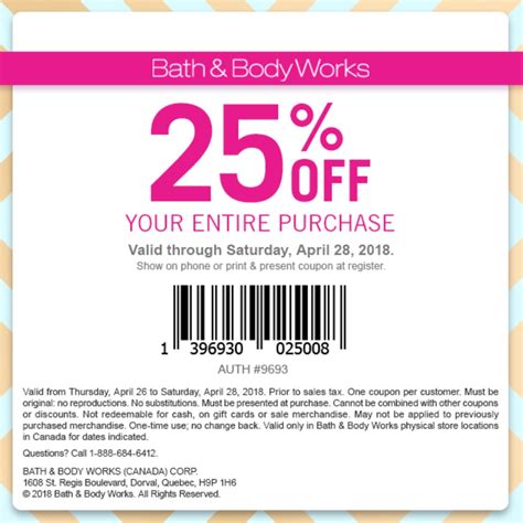 Bath And Works Coupons Printable