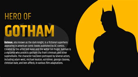 Batman Slides Template