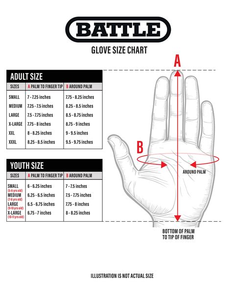 Battle Sports Size Chart