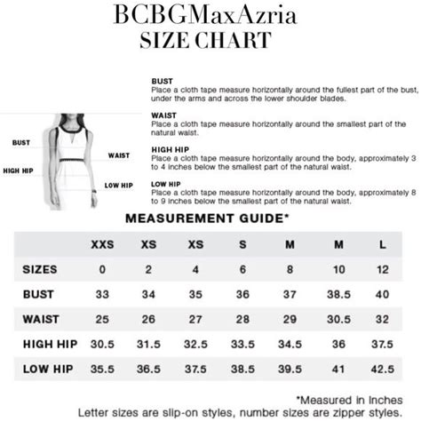 Bcbgeneration Size Chart