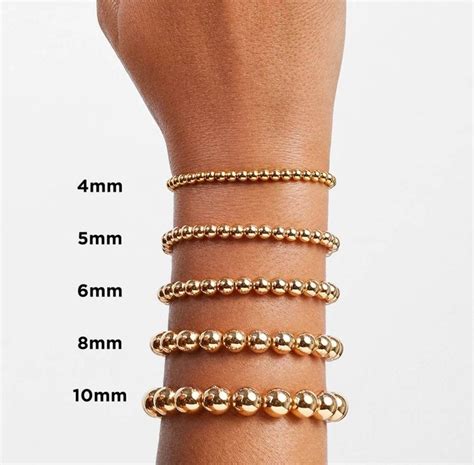 Bead Bracelet Size Chart