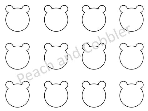 Bear Head Template Printable
