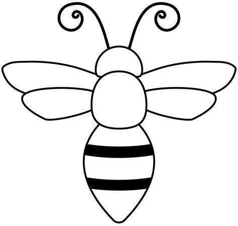 Bee Outline Printable