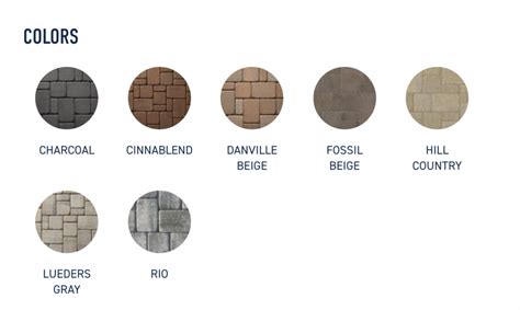 Belgard Paver Color Chart