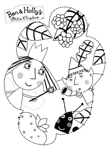 Ben And Holly Printable Colouring Pages