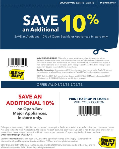 Best Buy Coupons 10 Percent Off Printable