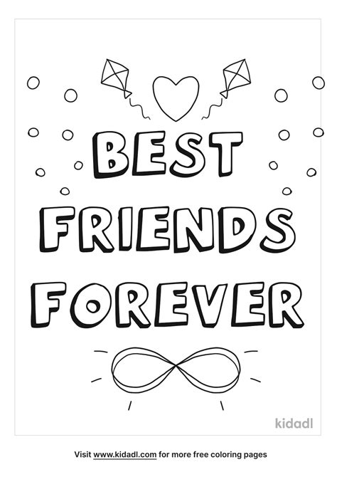 Best Friends Printable Coloring Pages
