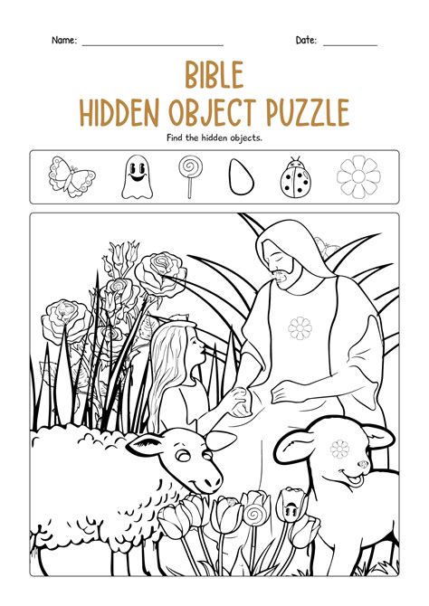 Bible Hidden Pictures Free Printable