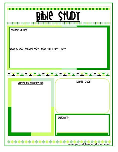 Bible Study Templates