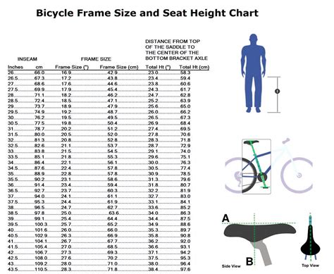 Bicycle Seat Height Chart