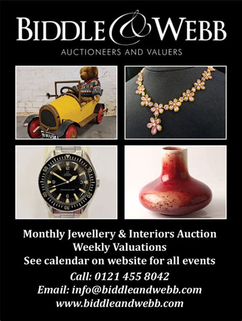 Biddle And Webb Auction Catalogue For This Saturday