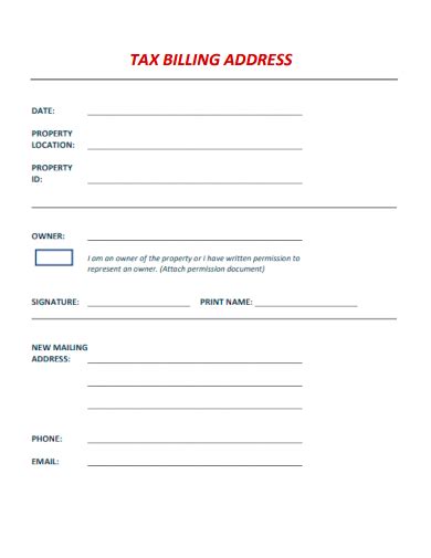 Billing Address Template