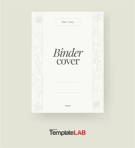 Binder Cover Page Template