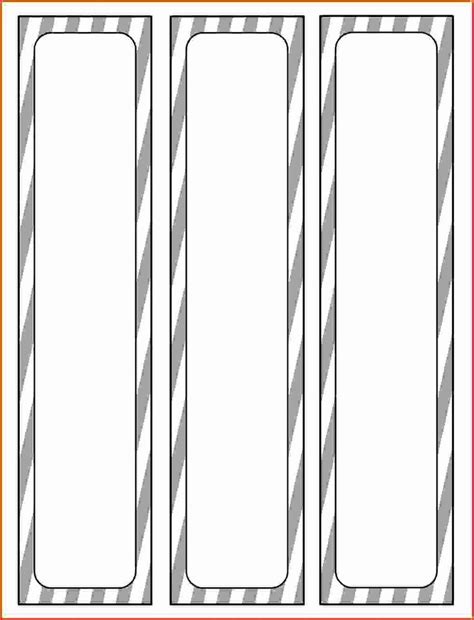 Binder Spine Template 1 Inch