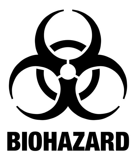 Biohazard Symbol Printable Image