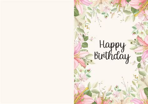 Birthday Card Templates To Print Free