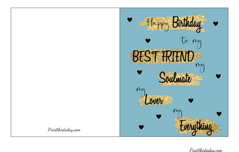 Birthday Cards For A Friend Printable