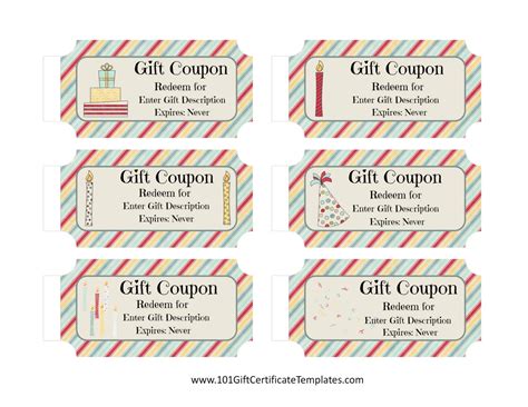 Birthday Coupons Printable