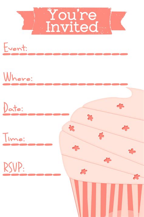 Birthday Invitations Template Free