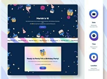 Birthday Web Templates