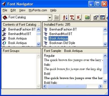 Bitstream Font Navigator Catalog Free Download