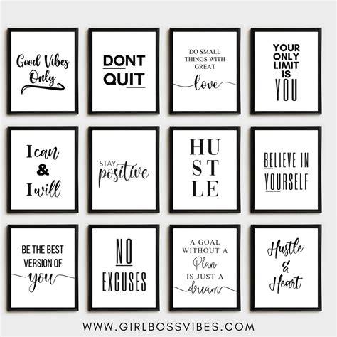 Black And White Free Printable Quotes To Frame