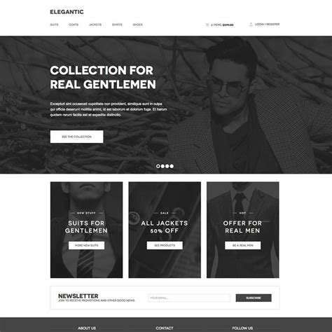 Black And White Web Templates