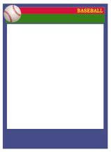 Blank Baseball Card Template