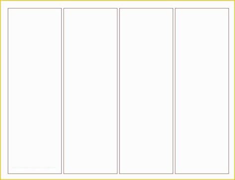 Blank Bookmark Template Word