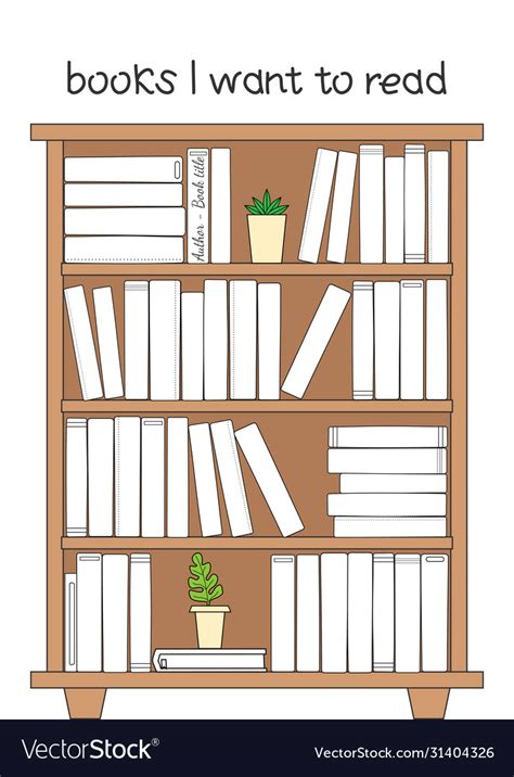 Blank Bookshelf Printable Free