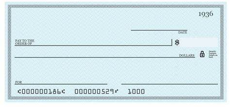 Blank Cheque Template