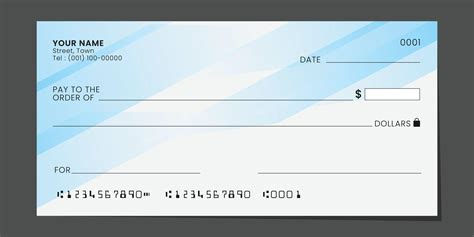 Blank Cheque Template Free Download