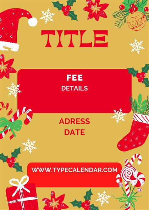 Blank Christmas Flyer Template
