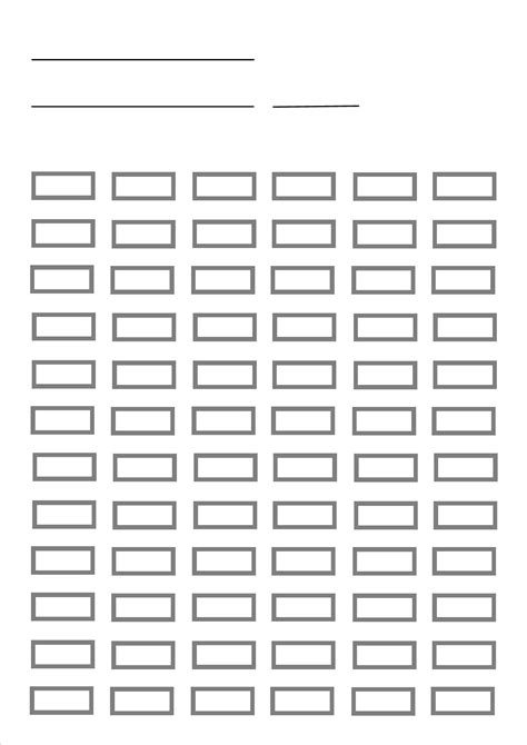 Blank Color Palette Template