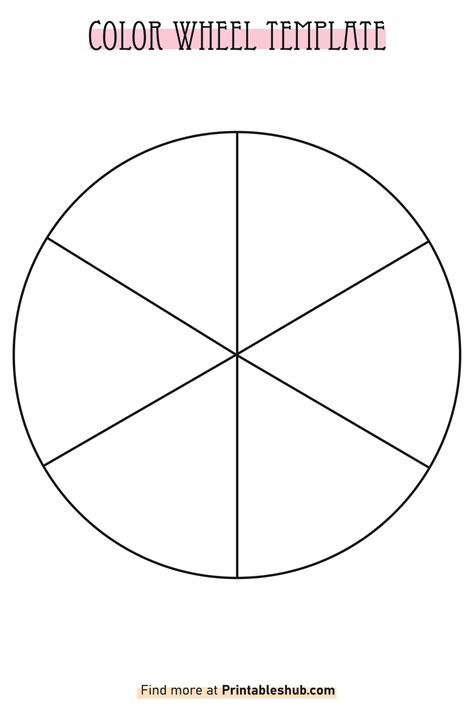 Blank Color Wheel Printable
