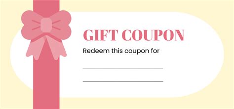 Blank Coupon Template