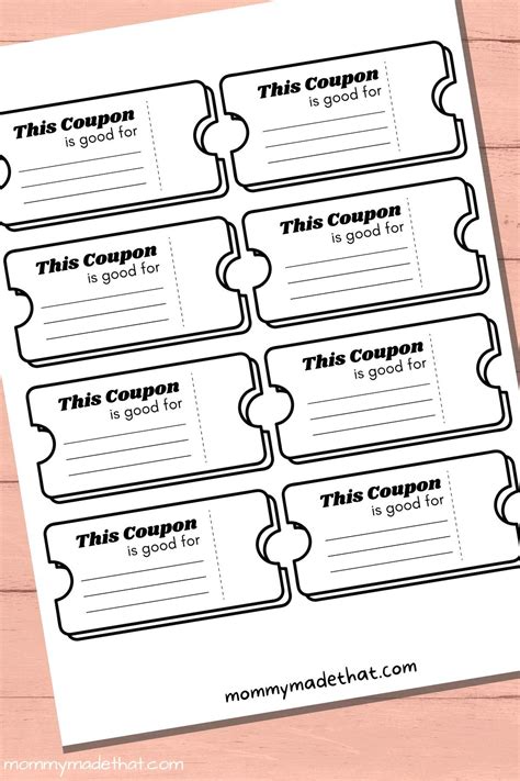 Blank Coupons Printable