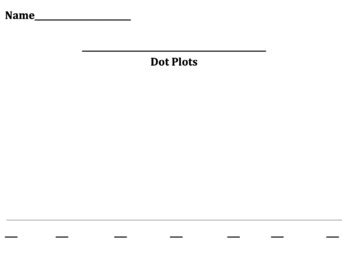 Blank Dot Plot Template
