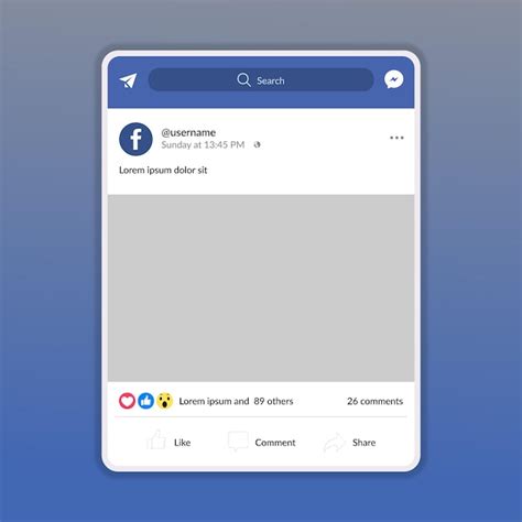 Blank Facebook Template