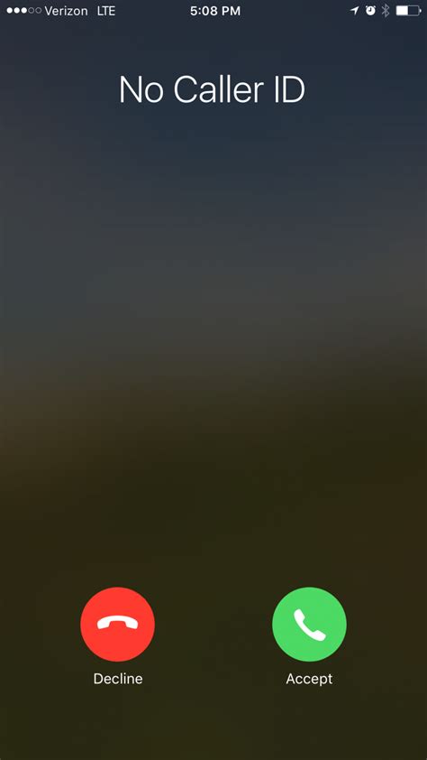 Blank Iphone Incoming Call Screen Template