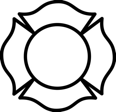 Blank Maltese Cross Template