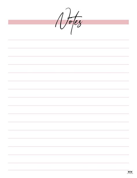 Blank Notes Template